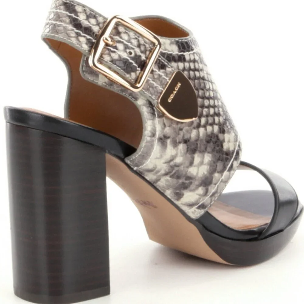 NWOB Coach Betsy Open Toe Heel Sandal